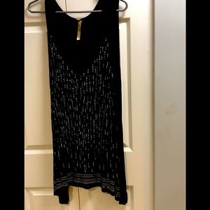 3x black tank with silver